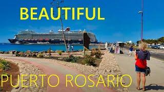 Puerto del Rosario FUERTEVENTURA Spain 2024   NEW Walking Tour in Canary Islands 4K UHD