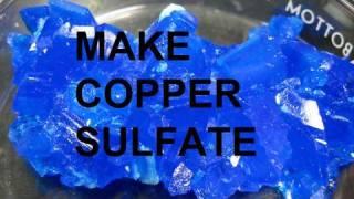 Make Copper Sulfate from Copper and Sulfuric acid 3 ways