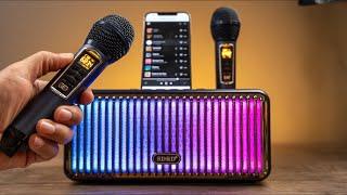 This IS the BEST Karaoke Wireless Bluetooth Speaker  2 Microphones and RGB  Setup and Review