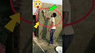 plaster work for construction project  Wall plaster work video #plaster #viral #viralshorts #shorts