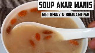 Soup akar manisgoji berry dan bidara merahuntuk menghangatkan tubuh di musim dingin