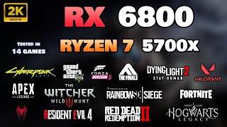 RX 6800 + Ryzen 7 5700x  Test in 14 Games  1440p  All Settings Tested