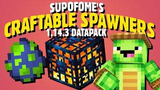 Supofomes Craftable Spawners - NEW 1.14.4 Minecraft Datapack Showcase w Download Link