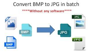 How to convert bmp files to jpg jpeg in batch Using CMD