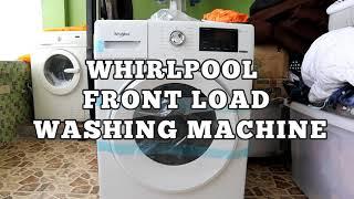 WHIRLPOOL FRONT LOAD WASHING MACHINE WFRB752BHW  Installation and demo  philippines