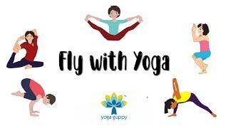 Easy Yoga Poses for Kids  Bird and Winged Creatures  The Yoga Guppy Asana Series