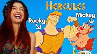 Hercules is actually an animated parody of the Rocky Franchise first time watching