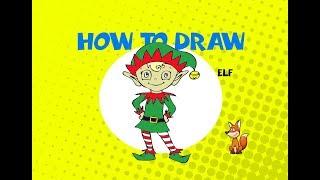 How to draw a Christmas Elf - Learn to Draw - ART LESSON