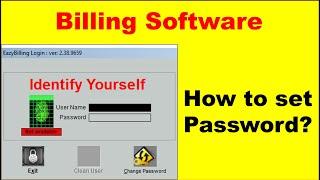 How to set password in EBase EazyBilling & Accounting Software