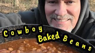 COWBOY BAKED BEANS with Beef Bacon and Sausage