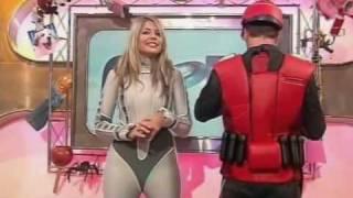 Holly Willoughby gets a slap on the backside