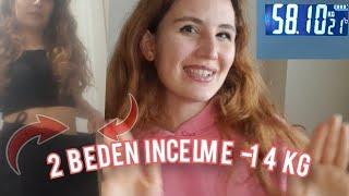 2 AYDA NASIL -14 KG VERDİM? Beslenme Düzenim Motivasyon Kilo Koruma  Buse Ece