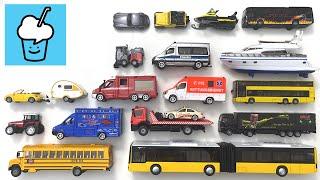 Different siku vehicles car toys collection jeep snow mobile articulated bus school bus