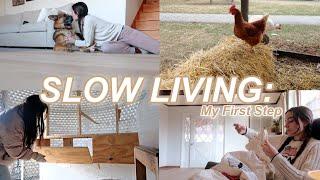 First Step to SLOW LIVING  Slow Living Homemaker DITL
