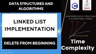 How to delete a node from the beginning a linked list data structure.