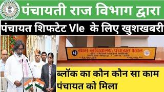 पंचायती राज विभाग द्वारा खुशी की ख़बर Block का सारा काम पंचायत भवन में होगा जानिए क्या क्या काम