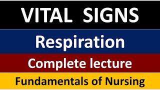 Respiratory Assessment  Vital Signs  Fundamentals of Nursing  Chapter 5 Part 3  BSN lectures