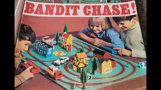 1960s Slot Car Race Track Board Game Bandit Chase Made in Great Britain