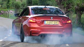 Sportscars Accelerating 1200HP Twin Turbo R8 1000HP Challenger M4 Burnout