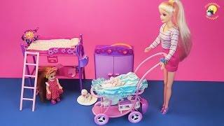 Беременная кукла с коляской и щенком. Игровой набор  Pregnant doll with a puppy. Game set for girls