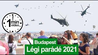 Légi parádé a belvárosban - 2021. augusztus 20. Budapest