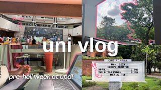 uni vlog  living independently pre-hell week in upd 