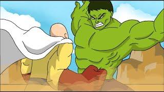 Hulk vs one punch man animation @artbyarun01
