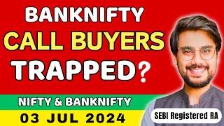 Nifty and BankNifty Prediction Wednesday 3 Jul 2024  Hero Zero Strategy  Rishi Money