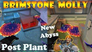 Top 10 New Abyss Brimstone Post Plant Lineups  Brimstone Lineups Abyss  Valorant Tips & Tricks