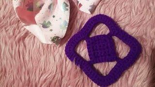 crochet granny square diamond