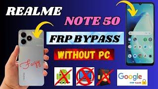 New Trick Realme Note 50 Frp bypass without pc  All OppoRealme Andriod 13 Frp Bypass