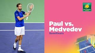 Tommy Paul vs Daniil Medvedev Highlights  Indian Wells 2024