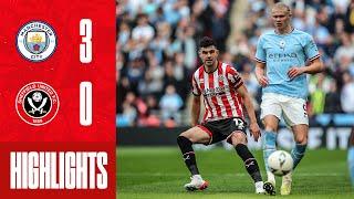 Mahrez Hat-Trick downs Blades  Manchester City 3-0 Sheffield United  FA Cup Semi-Final Highlights