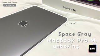  13 Space Gray MacBook Pro M1 2020 Unboxing + Set Up with accessories 