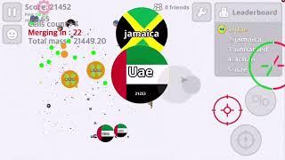 Agario mobile macro gameplay End 