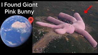 I Found Giant Pink Bunny On Google Earth 