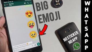 How To Send Big Emoji on Whatsapp  Without EmojiSticker App  #Tech4X