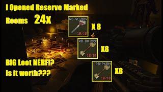 I Opened Reserve Marked Rooms 24x. Is it worth your time? After the Nerf. PvE Escape From Tarkov