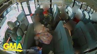 School bus driver faces child abuse charges after intentionally slamming on brakes  GMA