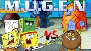 MUGEN Request 318  Karate SpongeBob SpongeBob Abrasive SpongeBob DoodleBob vs Coconut Fred