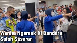 SEORANG WANITA MARAH-MARAH DI BANDARA KEPADA PETUGAS AVSEC EEE... TERNYATA SALAH SASARAN