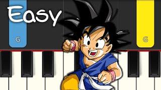 Dan Dan Kokoro Hikareteku - Dragon Ball GT - EASY PIANO TUTORIAL