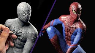 Sculpting The Amazing Spider-Man Timelapse  Andrew Garfield Suit