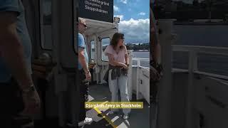 Stockholm Sweden take the ferry to Djurgården #shorts #stockholm #ferry