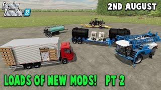 Farming Simulator 22 LOADS of NEW MODS Pt 2  PS5 Review 2nd Aug 24.