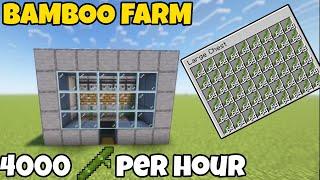 The *BEST* Automated Bamboo Farm In Minecraft 1.21+ JAVA & BEDROCK