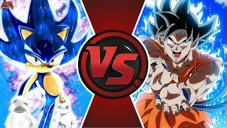 SONIC vs GOKU ANIME MOVIE Sonic The Hedgehog vs Dragon Ball Super Cartoon Fight Animation