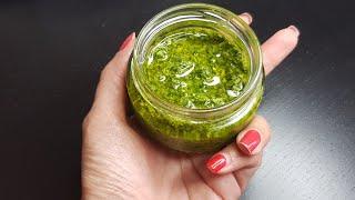 سس پستو با ریحون ایتالیایی، pesto di basilico basil pesto