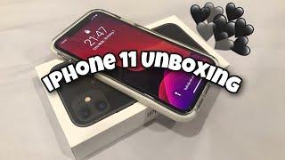 iPhone 11 + accessories UNBOXING  black 64gb 