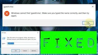 How To Enable Group Policy Editor gpedit msc in Windows 10 Home Edition  Quick Fix